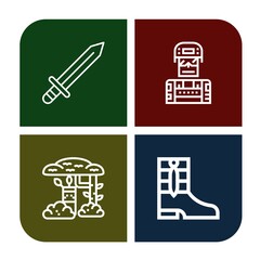 Set of army icons