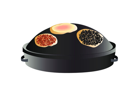 Lebanese Arabic Traditional Saj, a Stir-Fry Pan for Cooking Mankouche