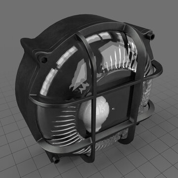 Round bulkhead lamp