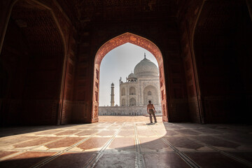 Fototapeta premium taj mahal mausoleum agra india