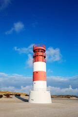 Lighthouse at Helgoland Düne, Schleswig-Holstein, Germany, Europe