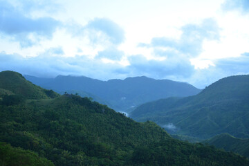 View from the top at Treasure Mountain in Tanay, Rizal, Philippines