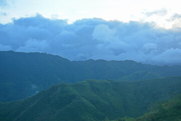 View from the top at Treasure Mountain in Tanay, Rizal, Philippines