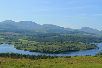 lake and mountains