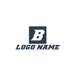 B Letter Abstract Company logo design