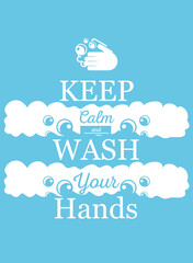 keep calm and wash your hands, banner