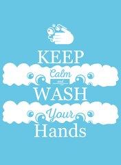 keep calm and wash your hands, banner