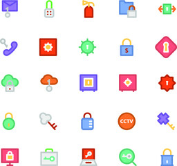 
Security Colored Vector Icons 2
