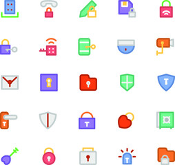 
Security Colored Vector Icons 4
