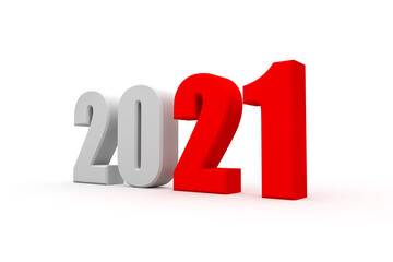 New Year 2021 Creative Design Concept - 3D Rendered Image