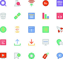 
Pack of Modern Flat Icons
