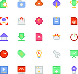 
Pack of Trendy Flat Icons
