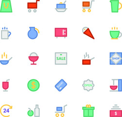 
Shopping Colored Vector Icons 2
