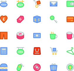 
Shopping Colored Vector Icons 9
