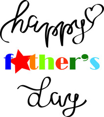 Happy fathers day. Vector illustration.