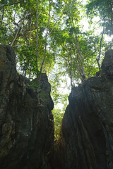 Fototapeta na wymiar Calinawan cave rock formation tourist attraction