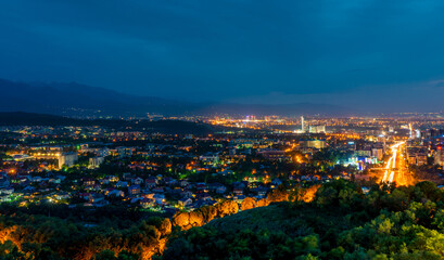 Fototapeta na wymiar Almaty city view, Kazakhstan, Central Asia