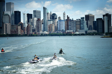 New York city skyline. United States of America
