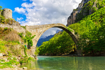 Ancient bridge in Zagori, Greece