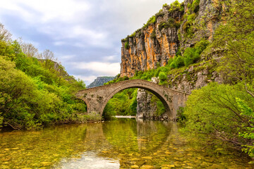 Ancient bridge in Zagori, Greece