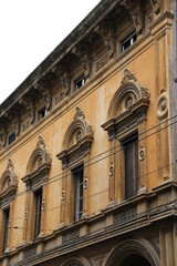 Fototapeta na wymiar budynek architektura bolonia włochy ornamenty dekoracje