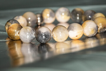 beautiful bracelet with agate stones