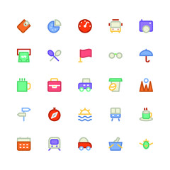 
Travel Colored Vector Icons 11
