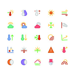 
Weather Colored Vector Icons 3
