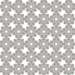 Abstract vector background Seamless central asian pattern