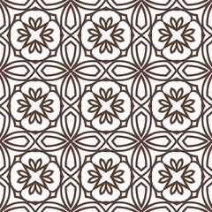 Fototapeta premium Abstract vector background Seamless ornamental grid texture