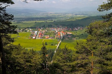 Obec pod Chopkom - Pavcina Lehota view from Demanovska mountain.