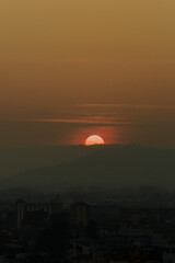 Countryside is a rural landscape and sunset