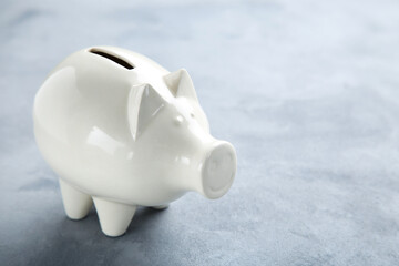Piggybank on grey background