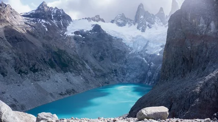 Fototapete Cerro Torre Laguna de Los Tres in Argentina Patagonia