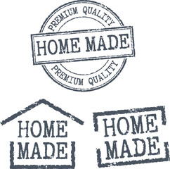 Grunge stamps 'Home made'