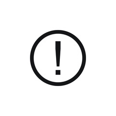 warning icon vector sign logo