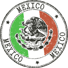 Grunge stamp 'Mexico'
