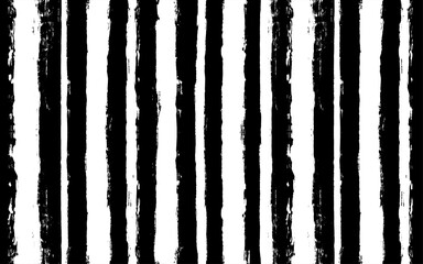 Hand drawn striped pattern, grunge stripe seamless background, black and white brush strokes. vector grungy stripes, paintbrush line backdrop