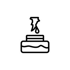 Cream juice aloe vera icon. Simple line, outline vector elements of healing plant icons for ui and ux, website or mobile application