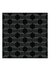 Retro geometric pattern, monochrome background