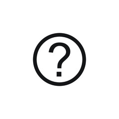 questions icon vector sign logo