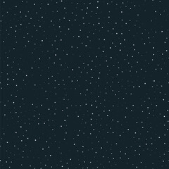 Abstract black background with stars for your design. Vector starry night sky. Space backdrop.