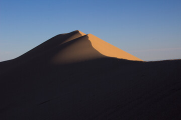Fototapeta na wymiar Giant Sand Dunes located in the Gobi Desert in Mongolia