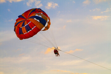 Parachute attraction on Langkawi island, Malaysia