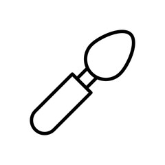 Ice cream, spoon icon. Simple line, outline vector elements of freeze sweet icons for ui and ux, website or mobile application