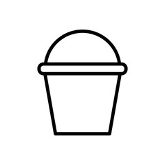 Ice cream, waffle cup icon. Simple line, outline vector elements of freeze sweet icons for ui and ux, website or mobile application