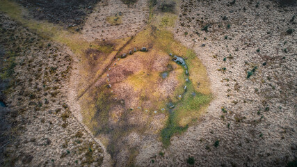 Fernworthy,  Froggymead,  Bronze Age circle, Devon, Aerial, Drone Shot