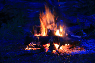 fire in darkness