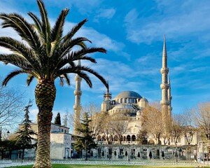 the Istanbul Blue Mosque in the early morning