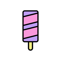 Ice cream, ice lolly icon. Simple color with outline vector elements of freeze sweet icons for ui and ux, website or mobile application